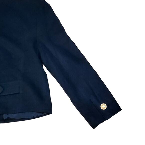 Chaus Gold Button Down Women’s Wool Mix Blazer Jacket Black Size 12 Corpcore - Picture 11 of 13